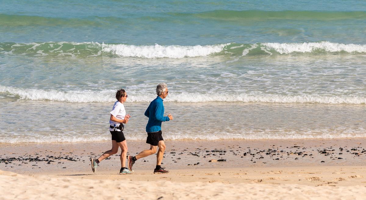 Why not take an early morning run along the beach followed by a dip in the sea?!