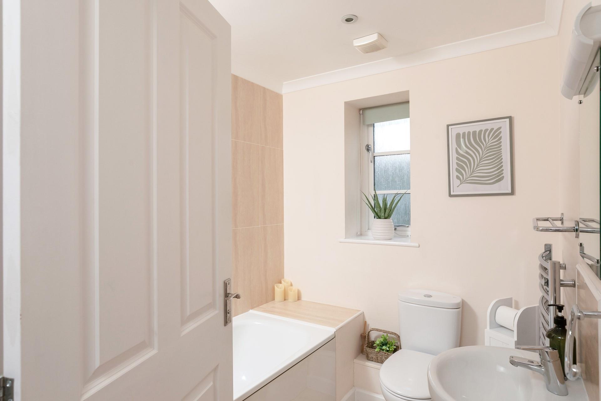 The family bathroom has a spa-like feel and all the amenities you need!