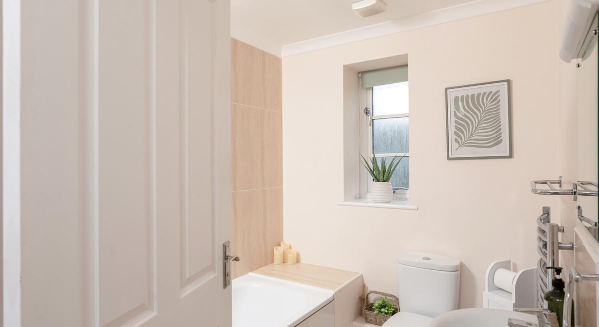 The family bathroom has a spa-like feel and all the amenities you need!