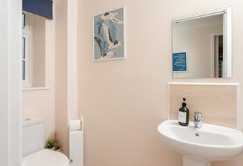 There's a handy cloakroom on the ground floor.