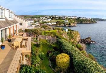 Take a walk to Portmellion and discover the idyllic cove.