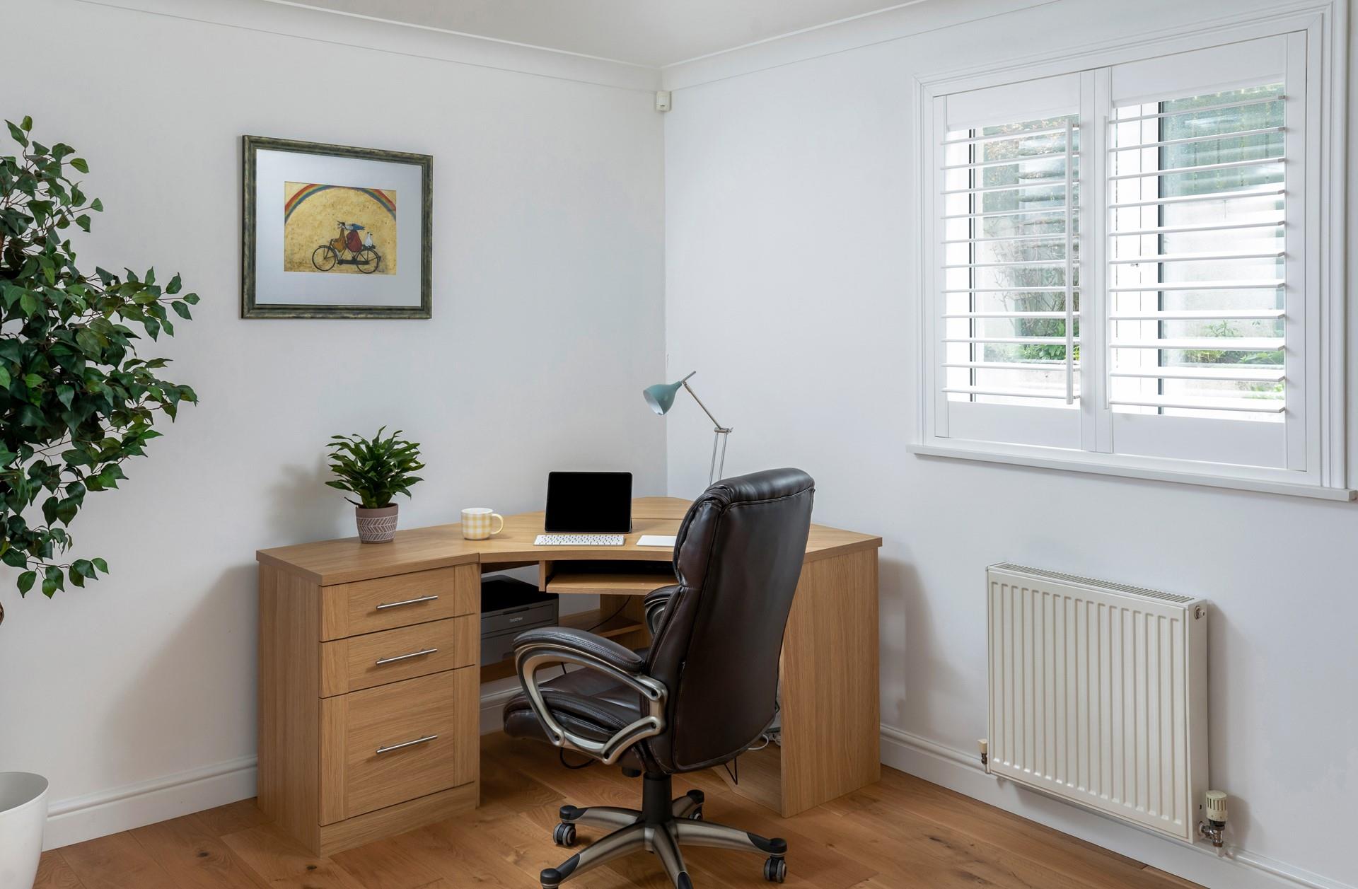 The office is a handy space to check up on emails.