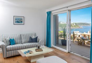 Slide open the patio doors and let the summer breeze drift into the living spaces.