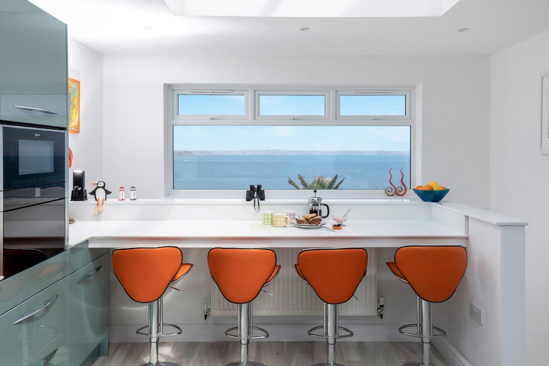 Start the day with fresh coffee and buttery toast.