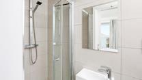 The en suite is ideal for getting ready for an evening out in town.