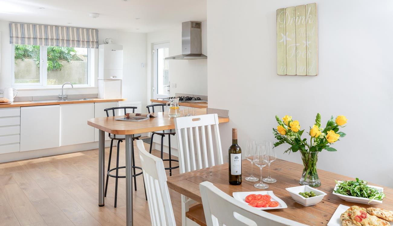 Gather around the dining table and tuck into a feast.