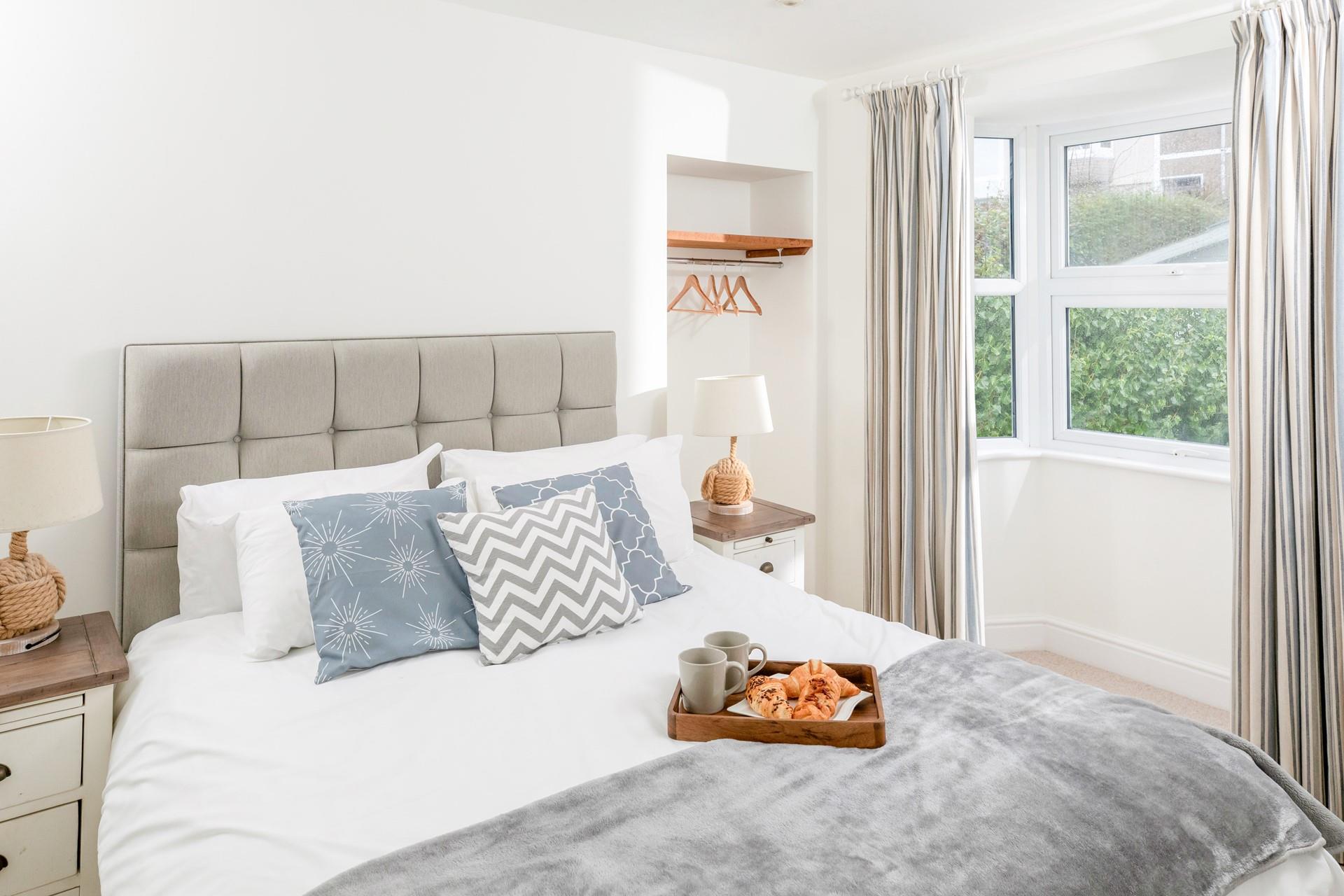 Tuck into warm pastries to start the day.