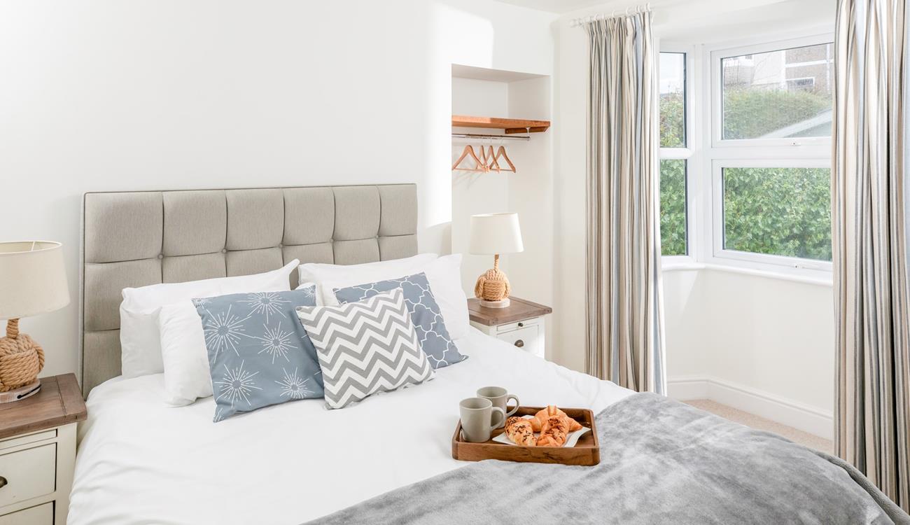 Tuck into warm pastries to start the day.