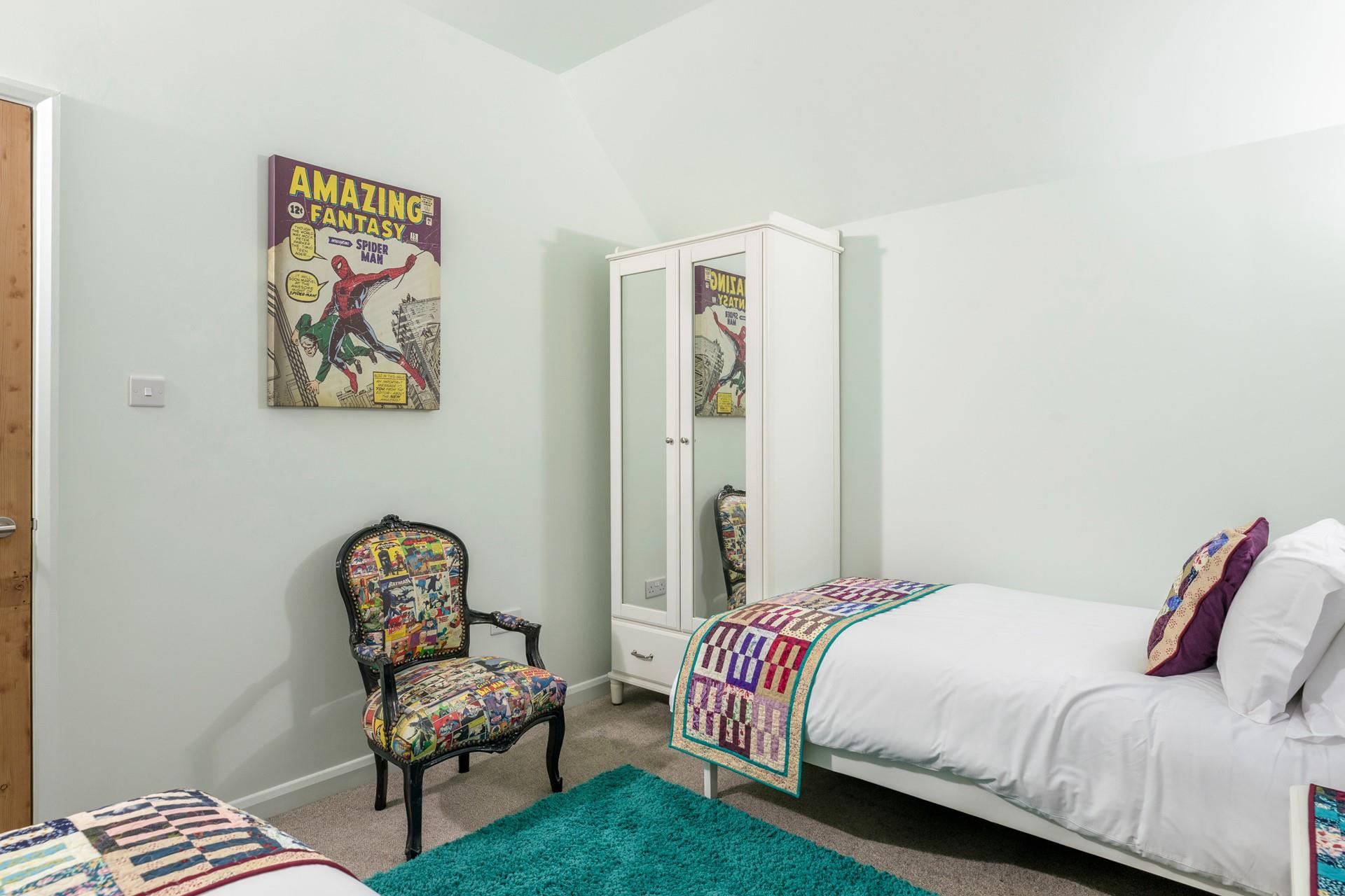 There's plenty of wardrobe storage too.