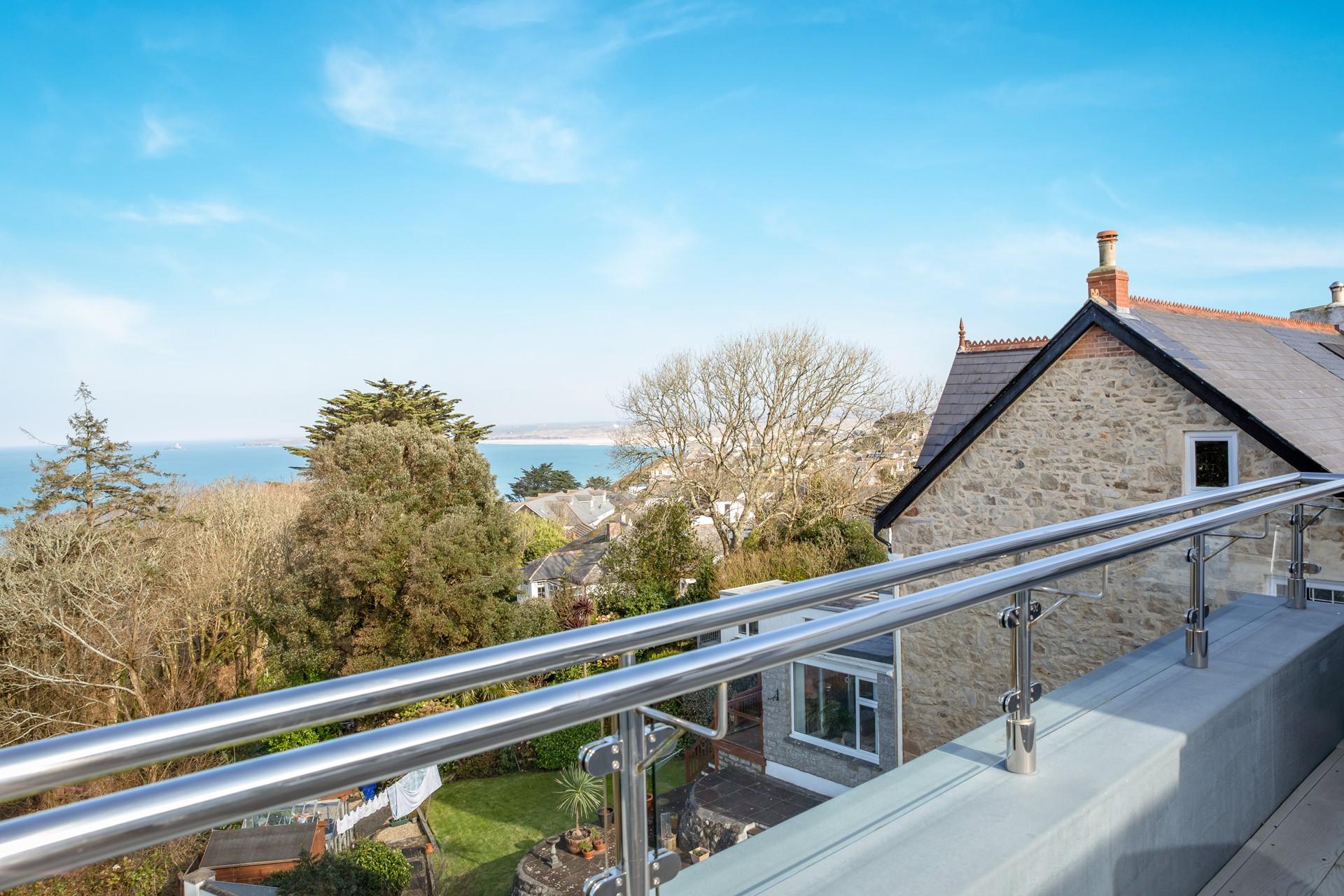 The view stretches across to Godrevy Lighthouse!