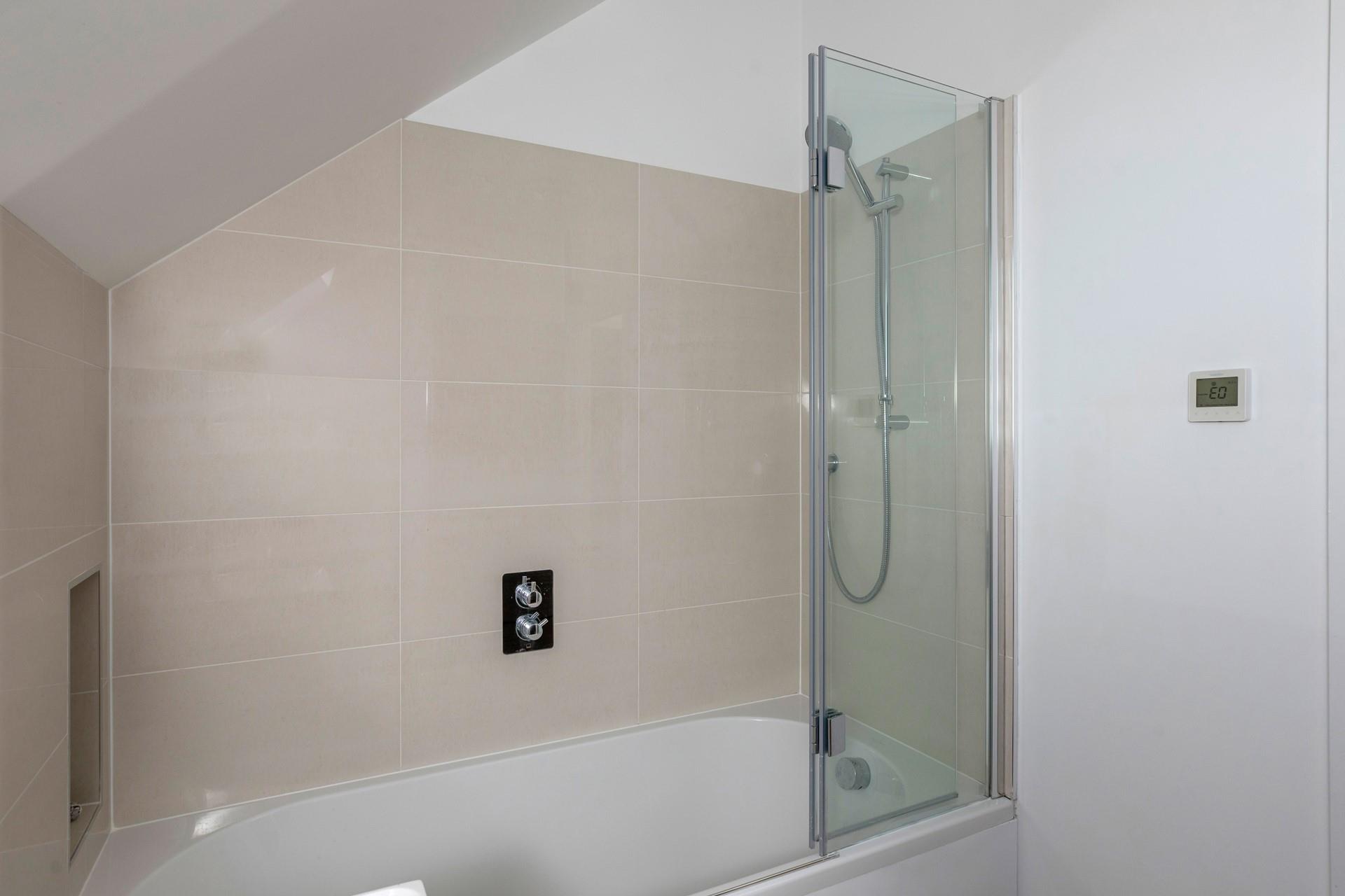 Get ready for the day in the bathroom.