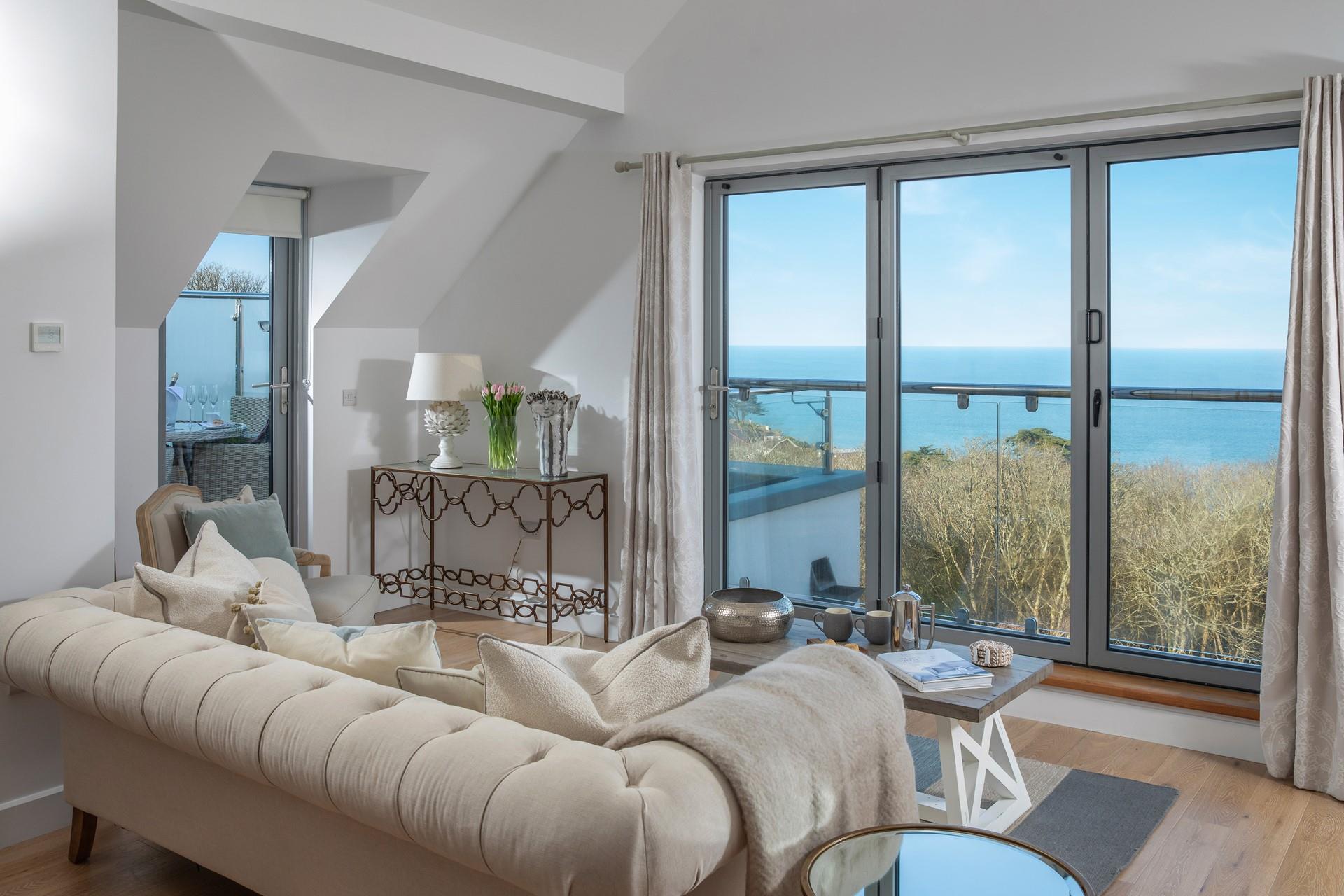 Sip a morning cuppa whilst gazing out to sea.