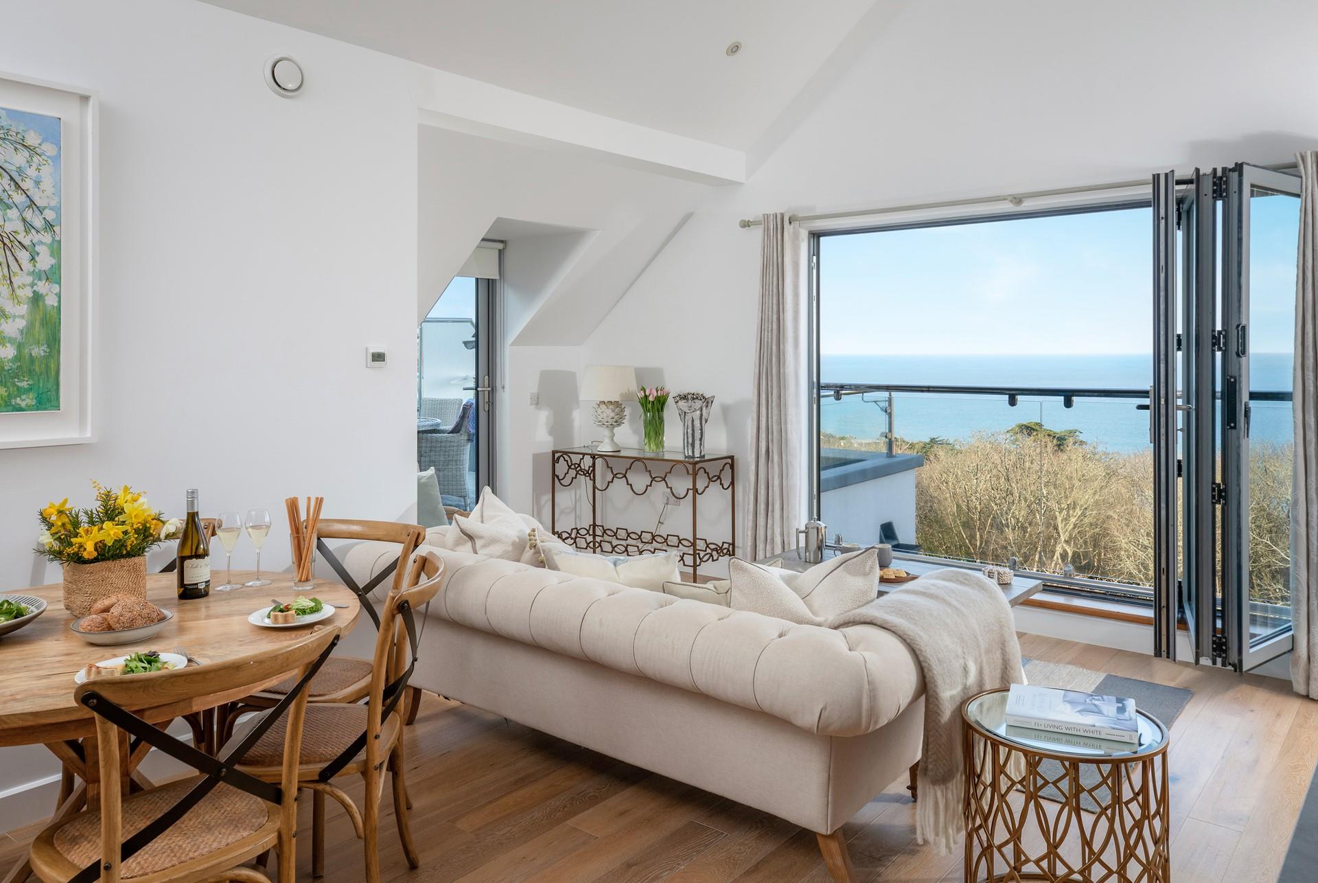 Sit and admire the views in the cosy sitting room.