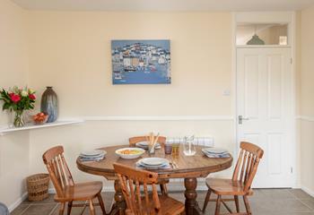 Gather around the table for family time.