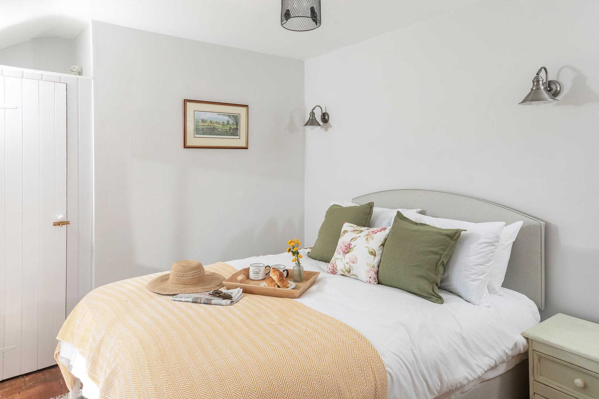 The bedrooms are decorated with tasteful soft furnishings.