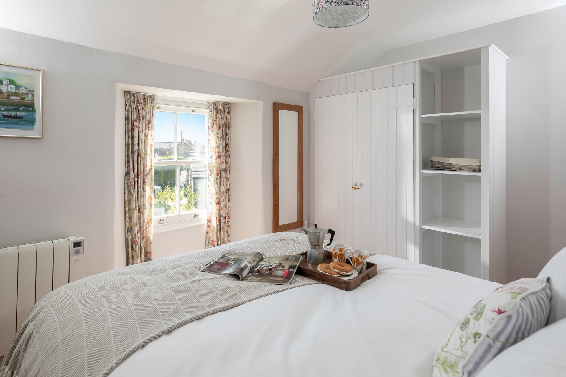 The bedrooms are modern and a calming space to relax.