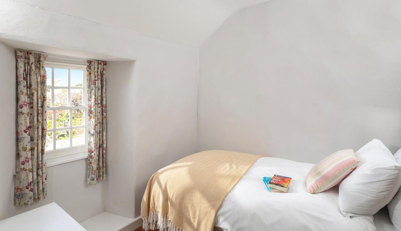 Bedroom 3 has a single bed to cosy into.