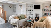 The sitting area is cosy and light.