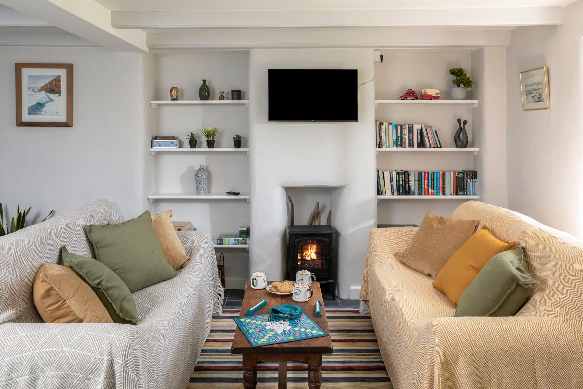 Sink into the sofa after a day of exploring.