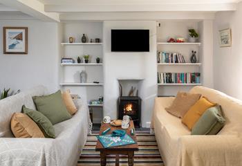 Sink into the sofa after a day of exploring.