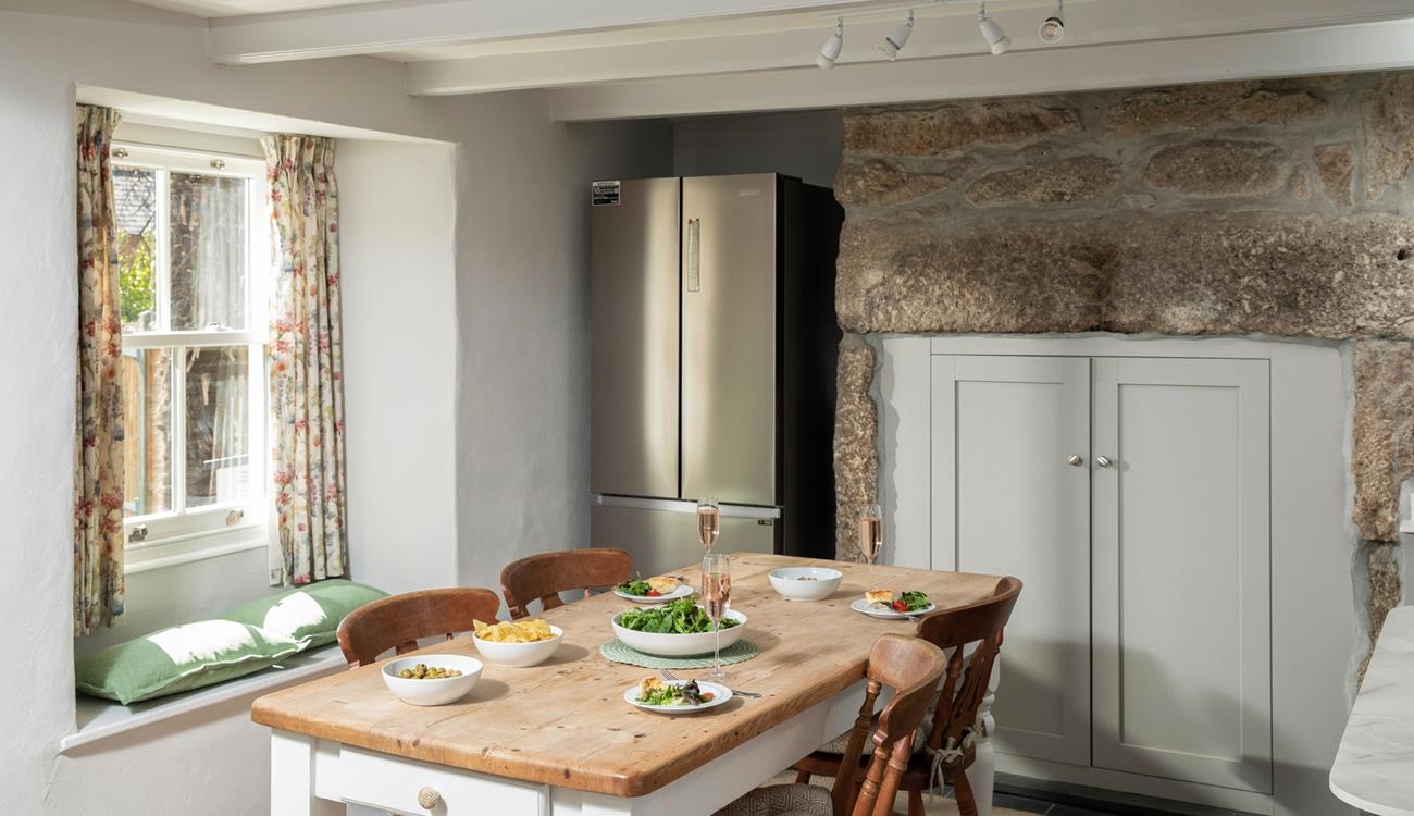 Gather around the dining table and tuck into a feast.