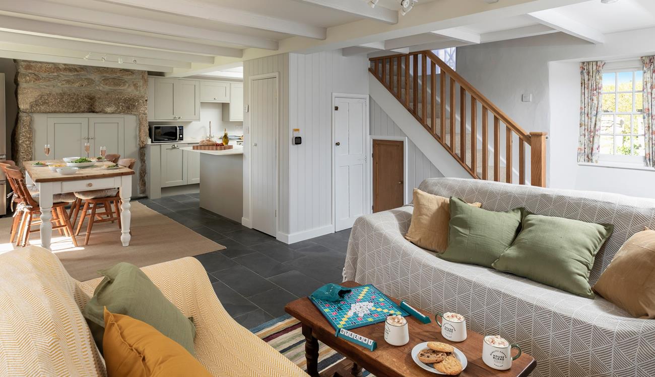 Take a coastal stroll and return for warming hot chocolate.