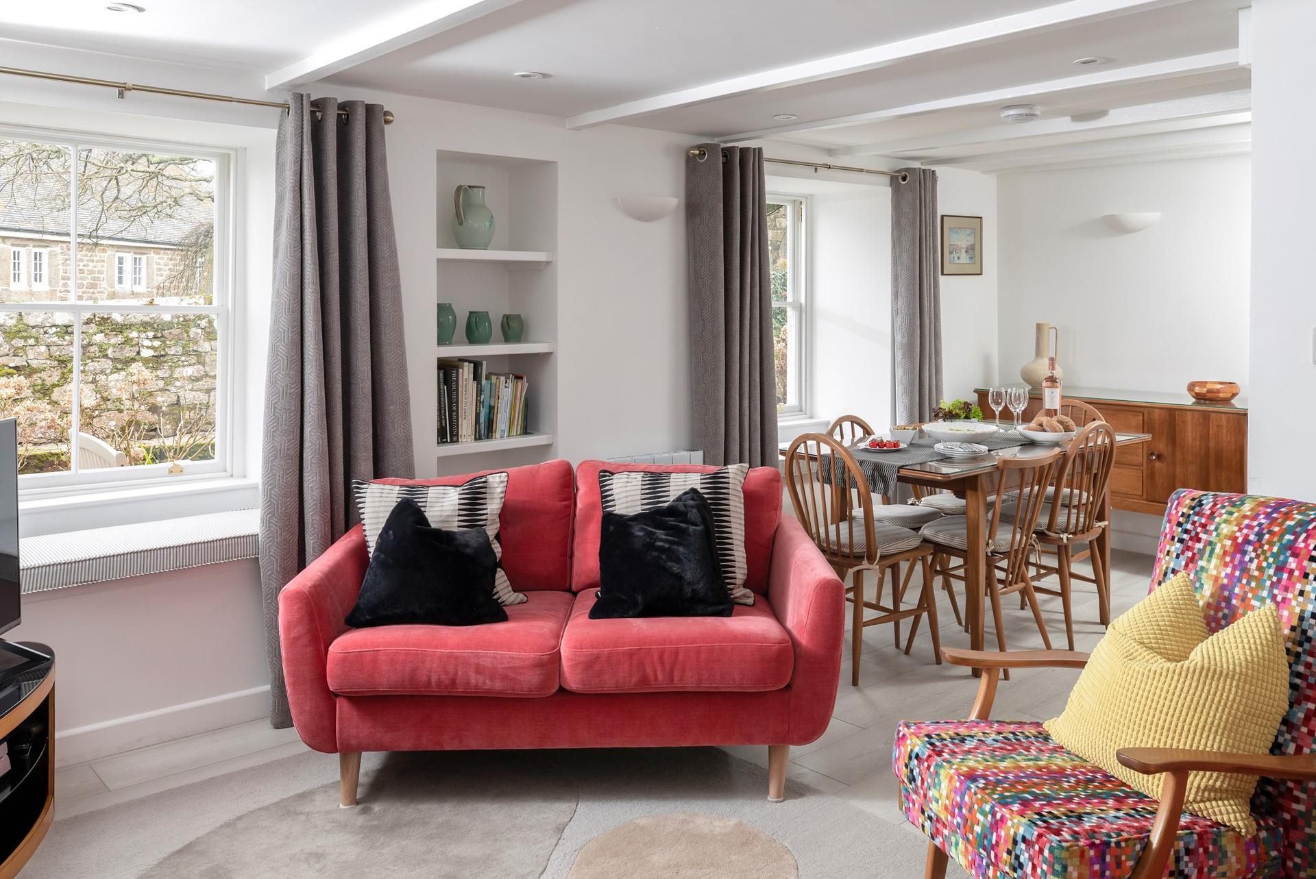 The open plan living space is ideal for spending time with family.