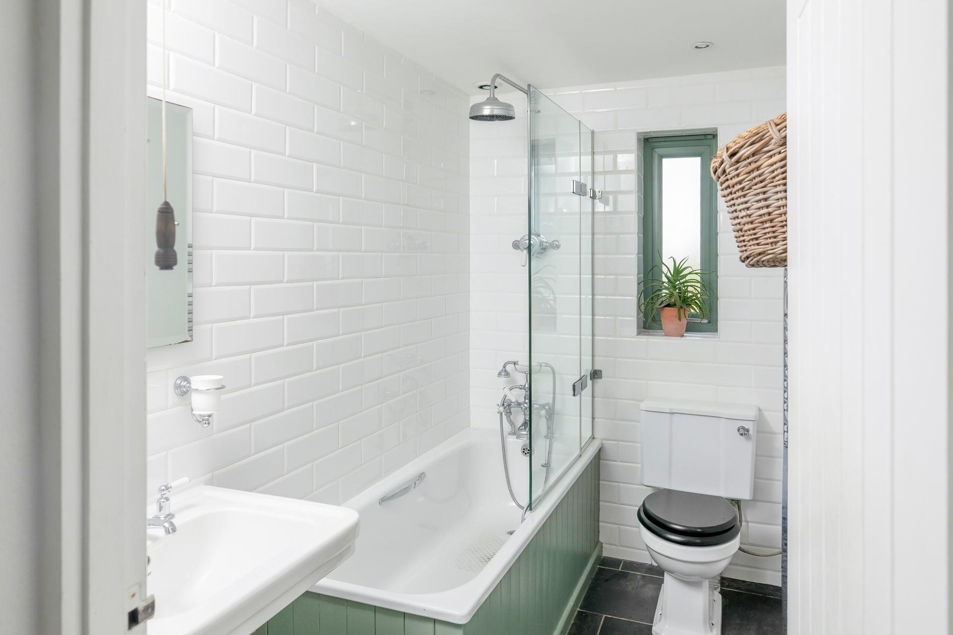 Choose between a bath or a shower each day.