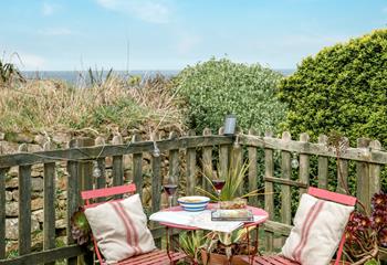 Tuck into wine and nibbles whilst enjoying the view!