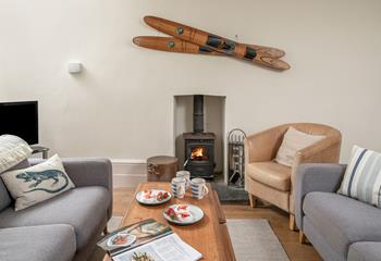 Tuck into an afternoon treat in front of the fire.