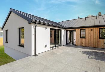 Step out onto the terrace from the living area.