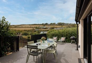 Enjoy a glass of wine and watch the sun go down.