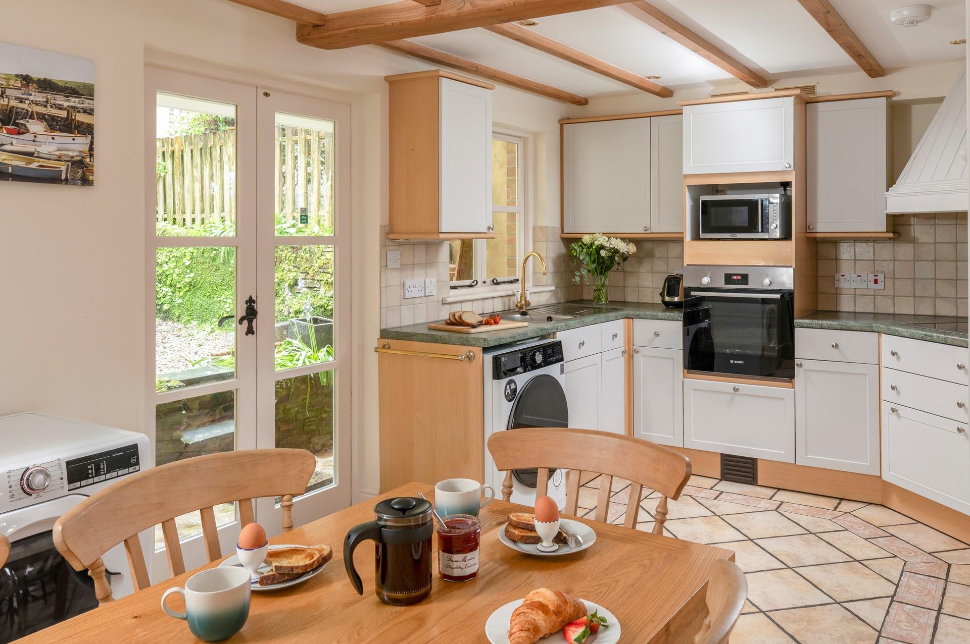 The kitchen/diner is ideal for preparing a hearty breakfast.