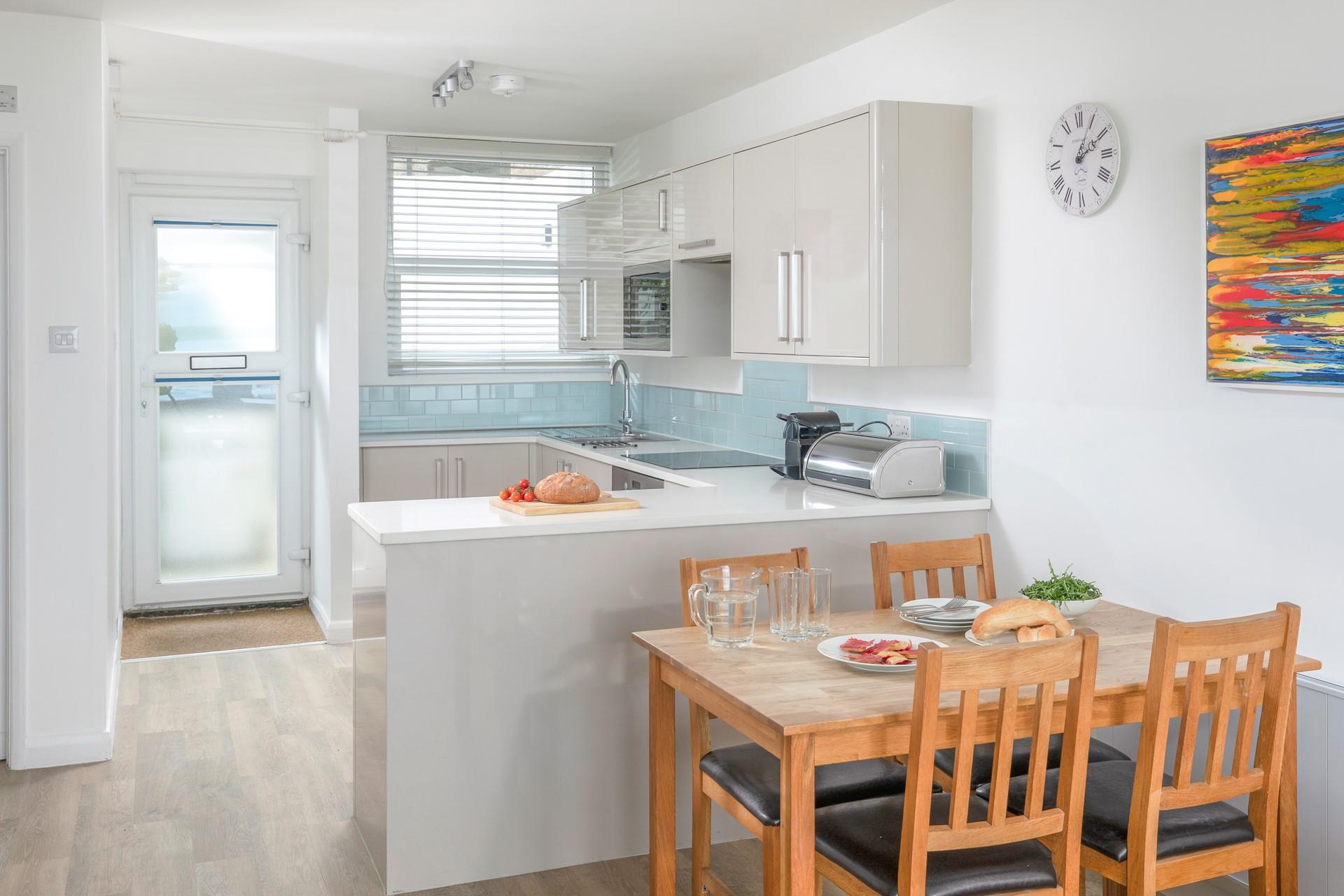 The kitchen is ideal for cooking up a storm.