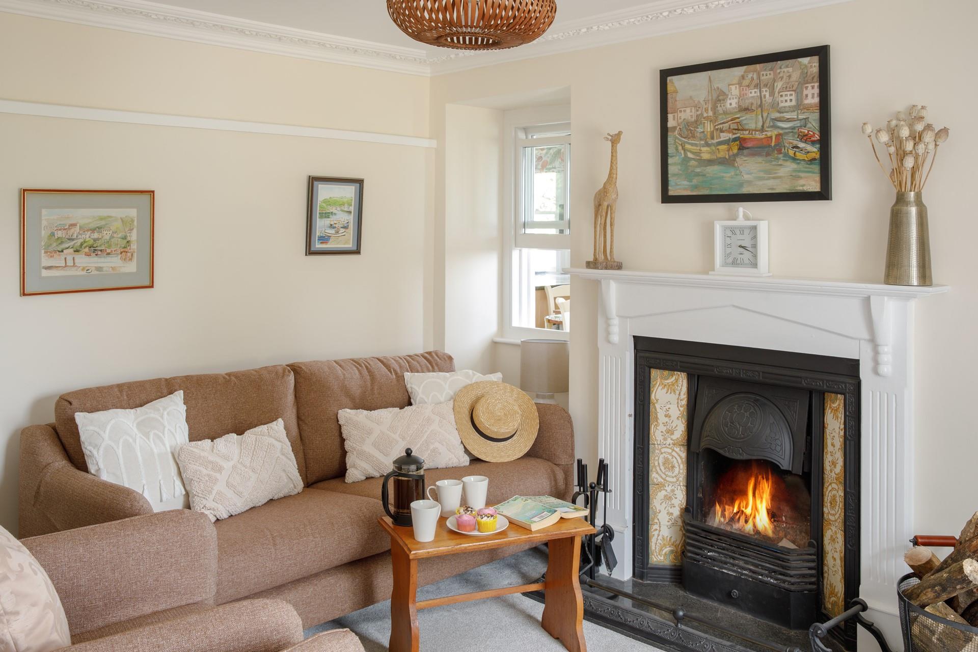 The sitting room is a cosy base to return to after exploring.