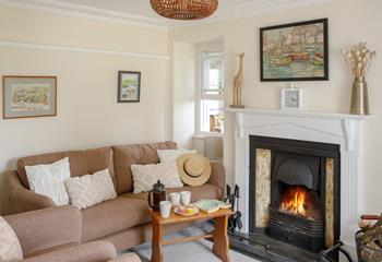 The sitting room is a cosy base to return to after exploring.
