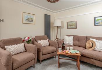 Sit back and relax in the cosy sitting room.