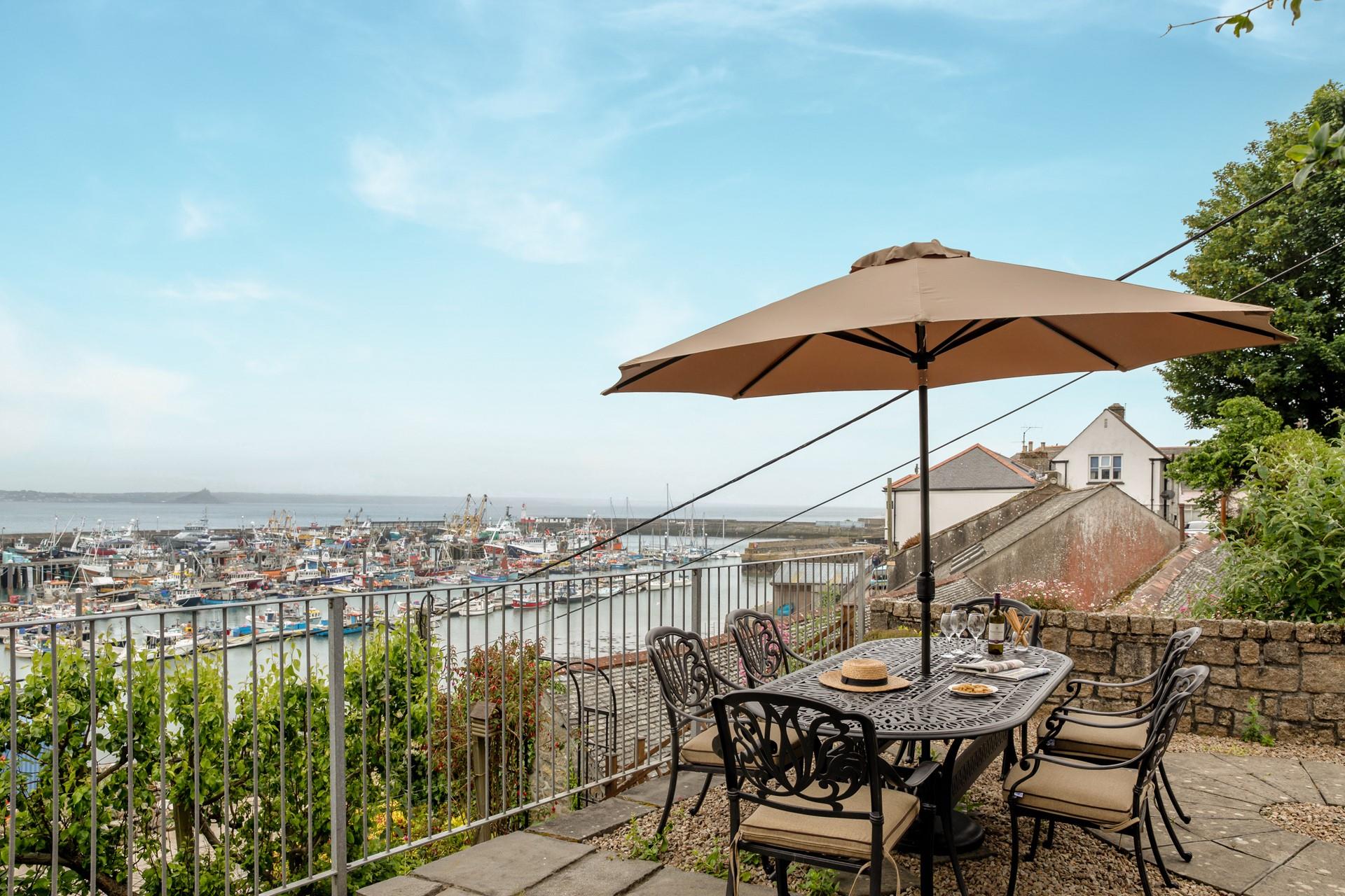Dine al fresco on the terrace.