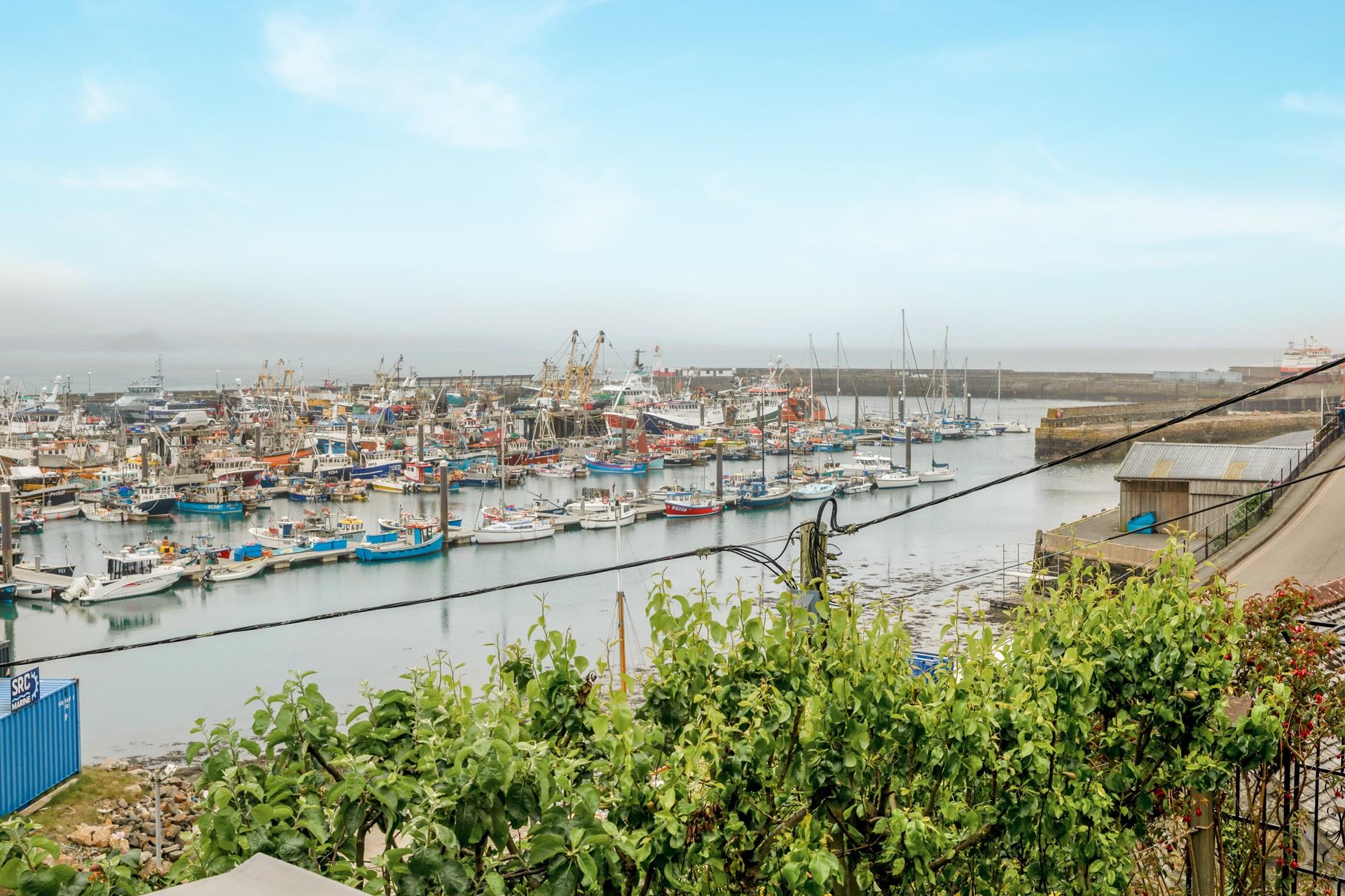 Soak up the ever-changing views across Newlyn Harbour. 