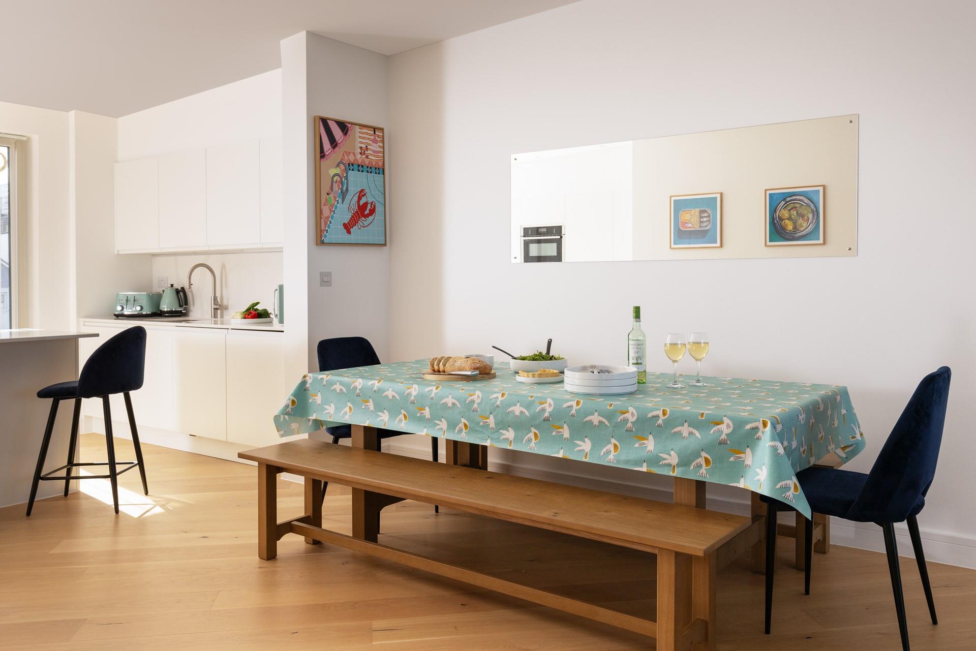 Spend quality time together around the dining table.