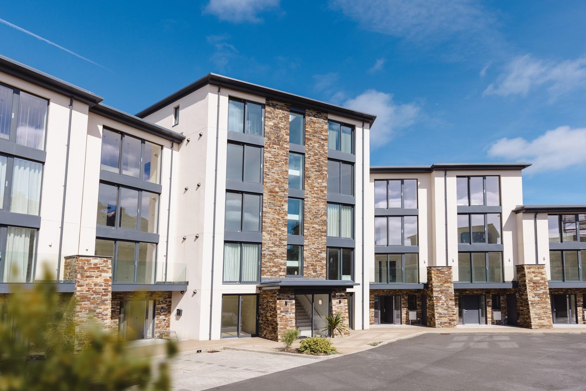 The modern development is set on the clifftops in the heart of Newquay's magnificent coastline.