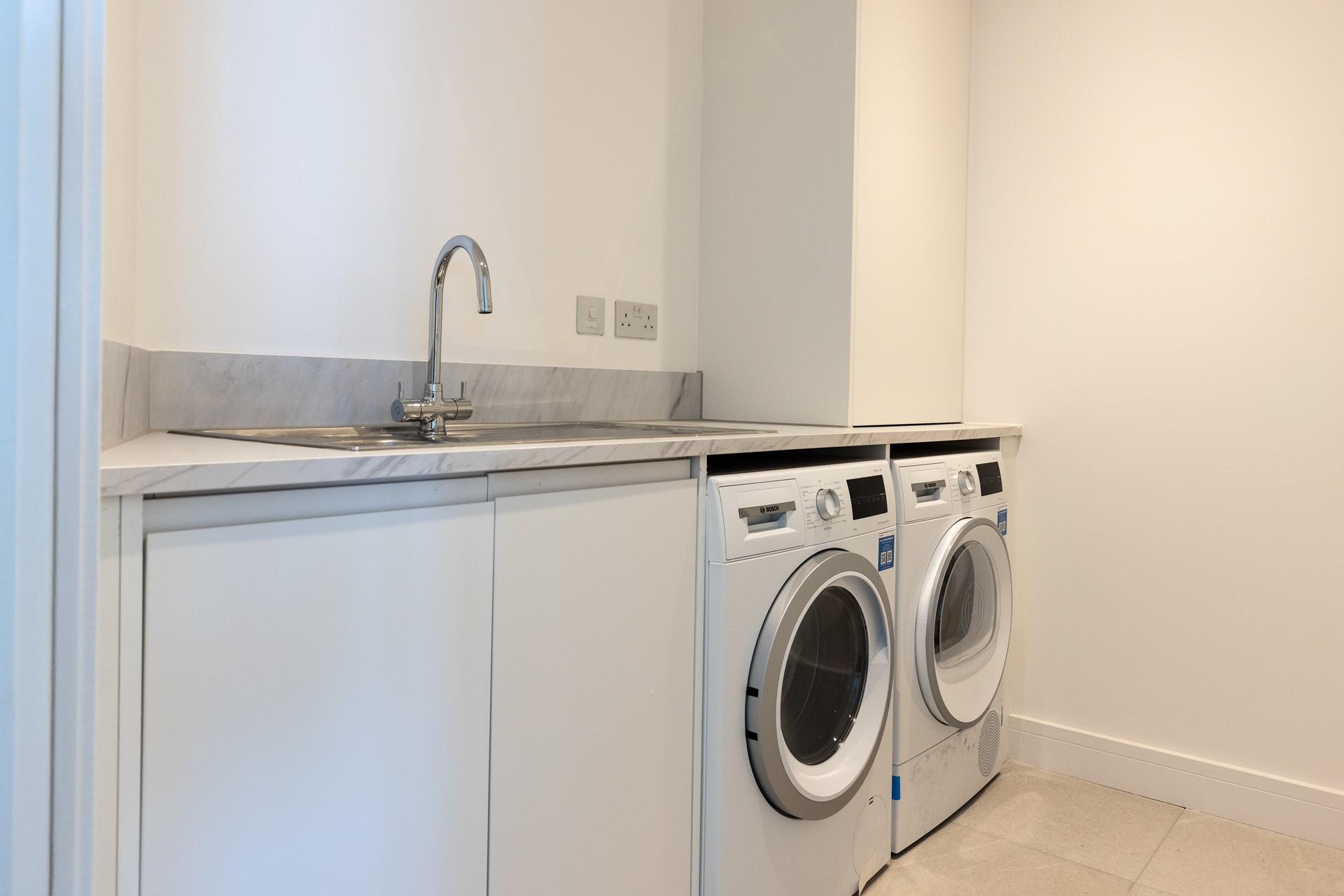 Let the washing worries of tomorrow drift away with your own laundry room. 