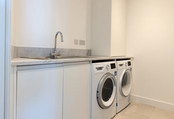 Let the washing worries of tomorrow drift away with your own laundry room. 