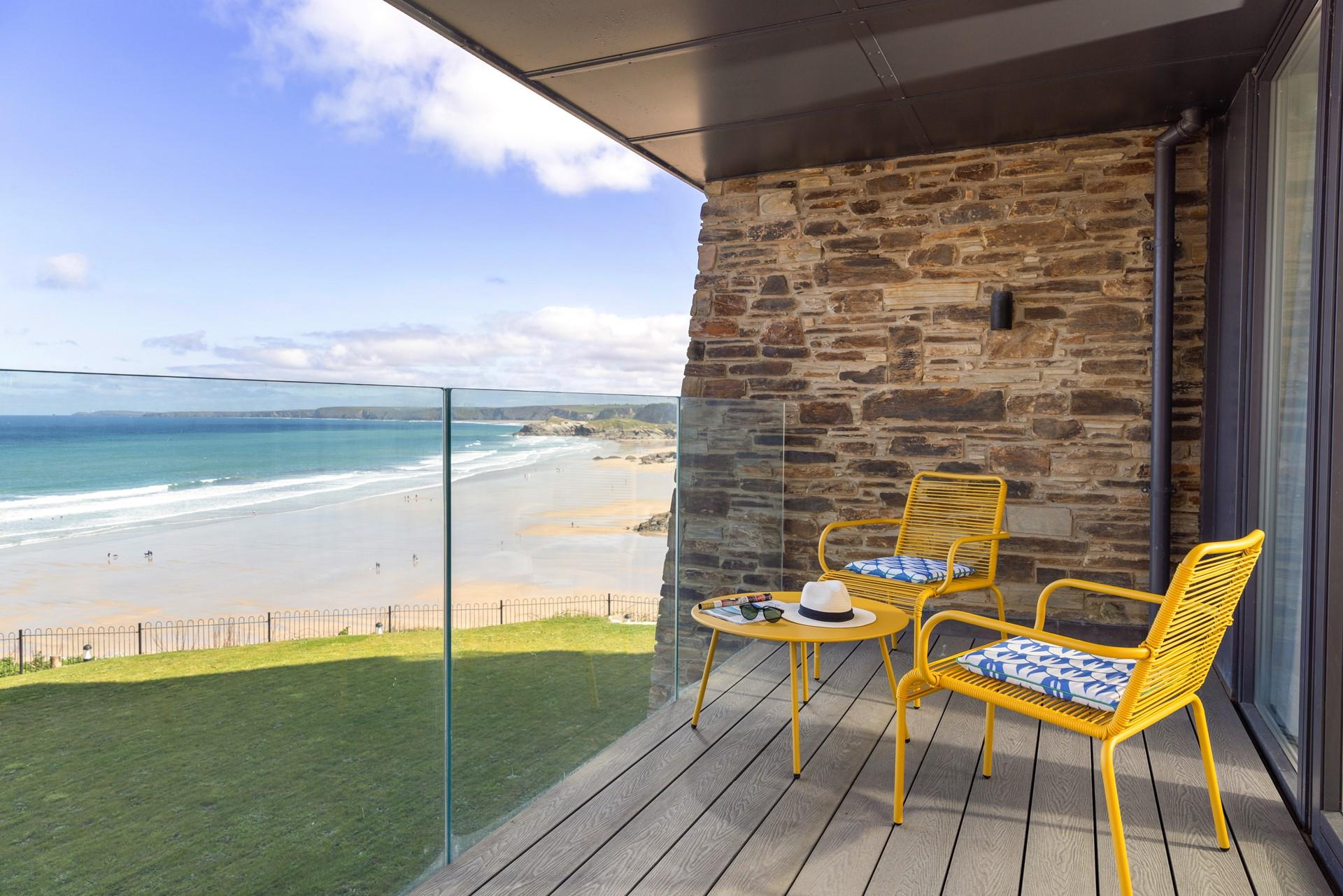 Breathe in the fresh air and listen to the sounds of the ocean. 