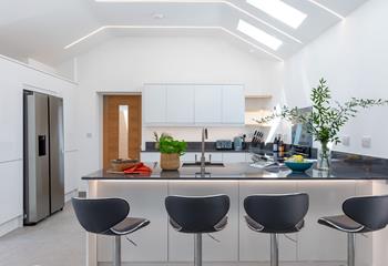 The kitchen lends itself to making the most of time together.