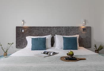 The sumptuous bed will provide a good night's sleep.