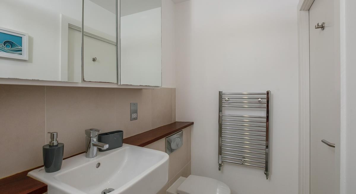 Get ready for the day in the en suite shower room.