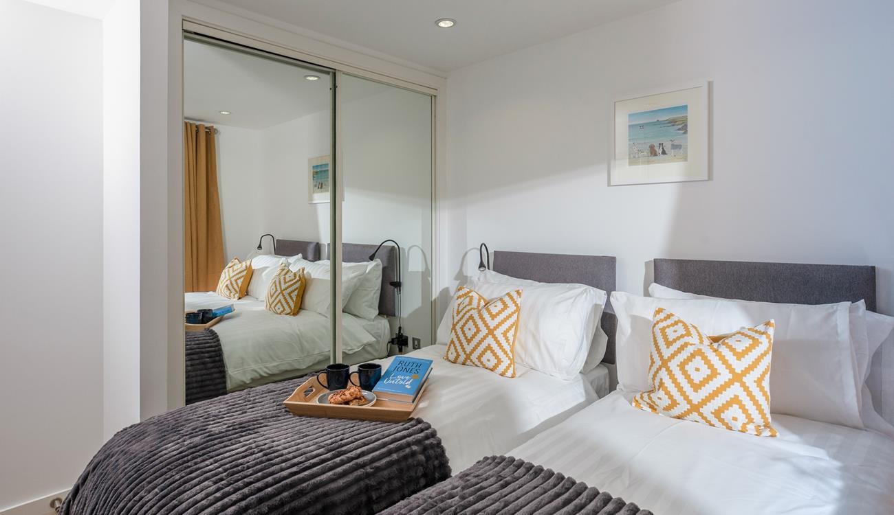 The twin room is ideal for additional adults or little ones.