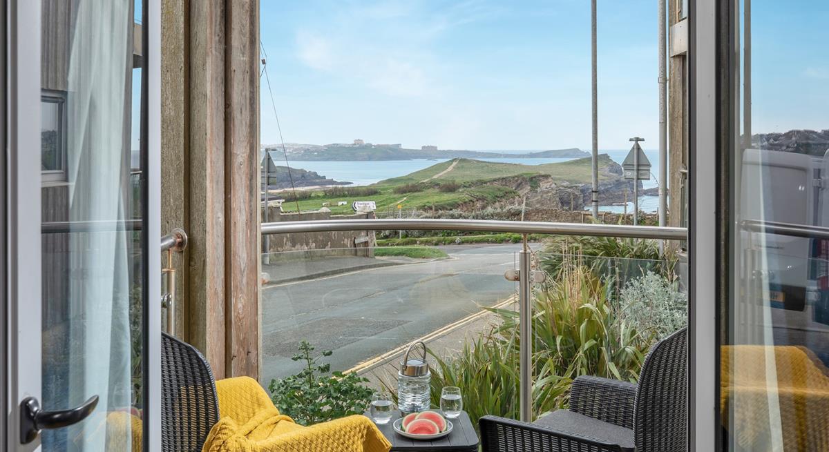 Gaze out over the headland from the balcony.