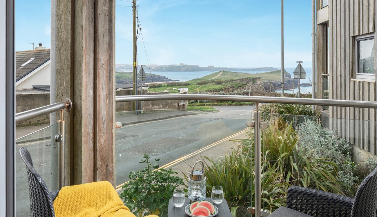 Sip a drink on the balcony whilst gazing out at the views.